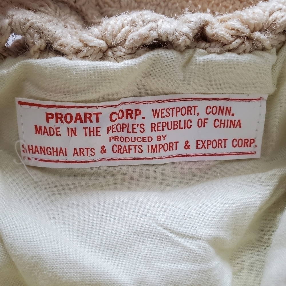 Vintage Bohemian Crochet Knit Tote Bag - Picture 7 of 8